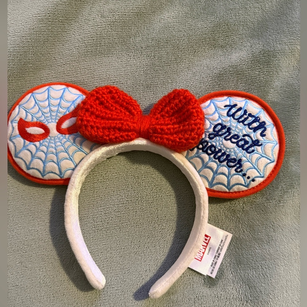 Disney Spider-Man Ears with Red Bow